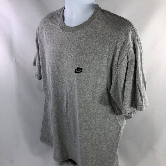 Vintage Nike T Shirt Gray Tag Embroidered Short Sleeve Y2K 2000s XL Fits Smaller - Picture 5 of 9